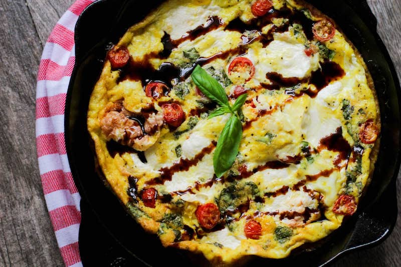 Easy Low Carb Bruschetta Frittata Recipe