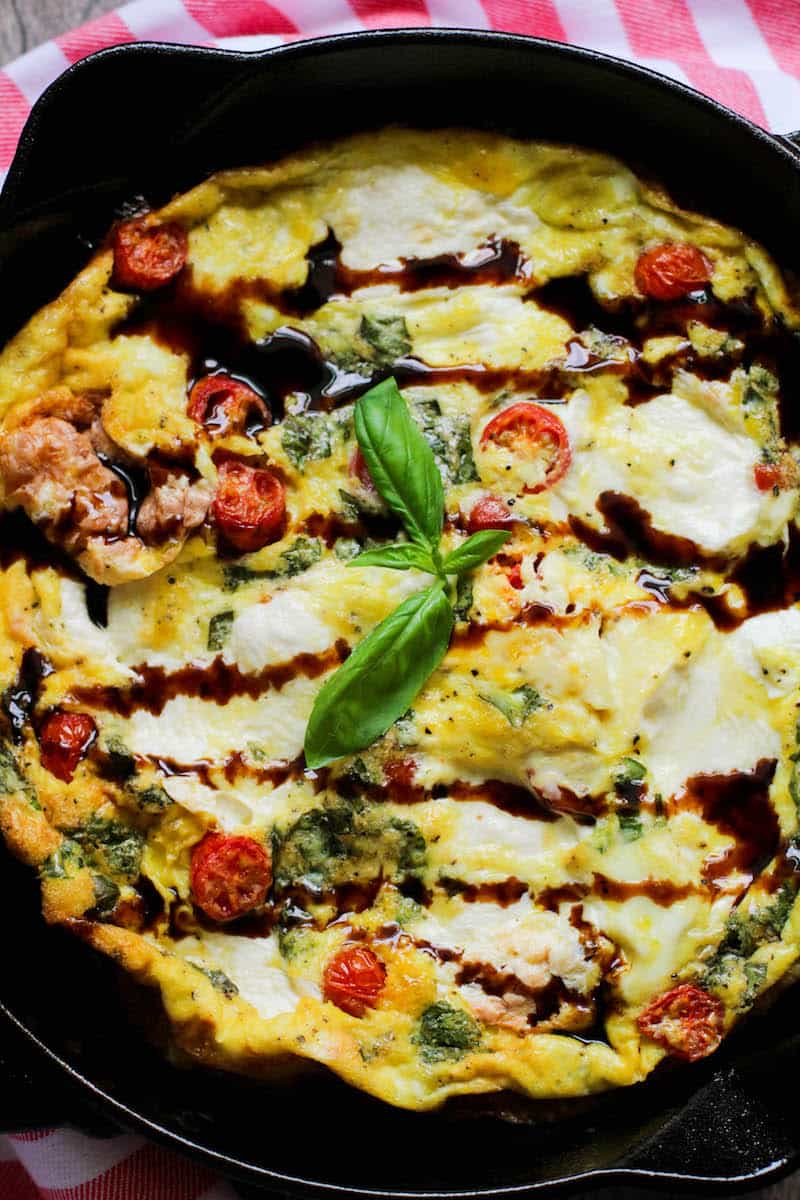 Easy Low Carb Bruschetta Frittata Recipe