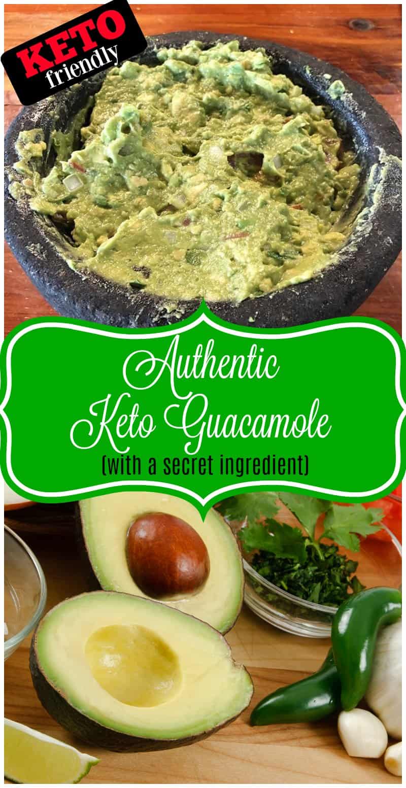 Authentic Keto Guacamole Recipe with a secret ingredient!