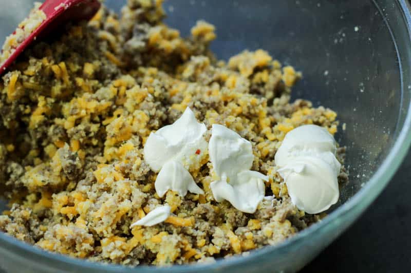 Keto Sausage Balls mixture