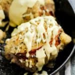 Keto Cordon Bleu Recipe in cast iron pan