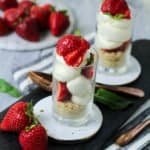 Keto No Bake Strawberry Cheesecake Parfait