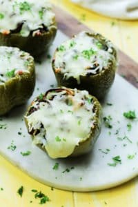 Keto Philly Cheese Steak Stuffed Peppers
