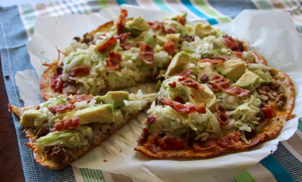 Keto BLT Pizza Made with Fathead Dough!