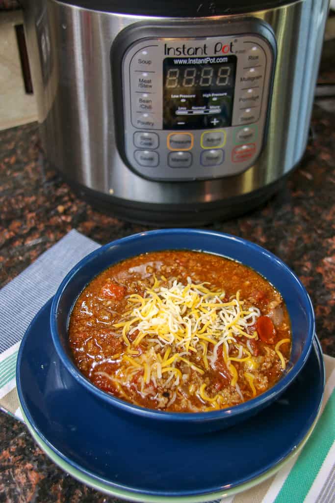 Quick Keto Chili Recipe Made in the Pressure Cooker