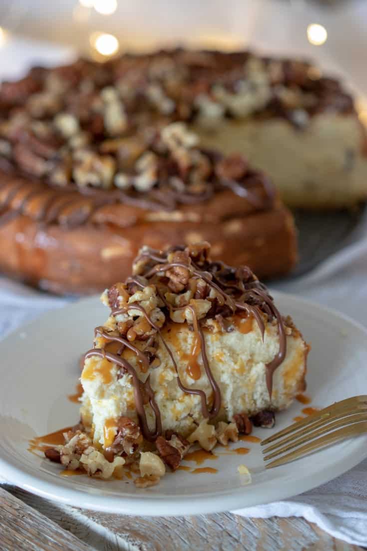 Keto Caramel Pecan Turtle Cheesecake Recipe