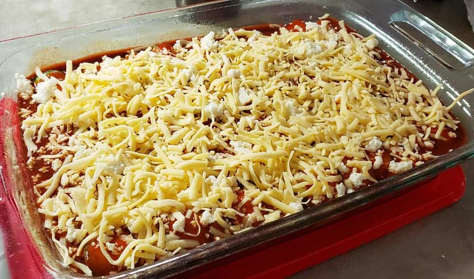 Keto Chicken and Cheese Enchiladas