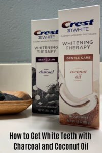 We’ve all seen the charcoal and coconut oil brushing happening, but have you seen how messy it is? Learn how to get white teeth with the new Crest 3D White Whitening Therapy with Charcoal and Coconut Oil. #Sponsored #CrestSmiles #VanillaMintCoconutOil