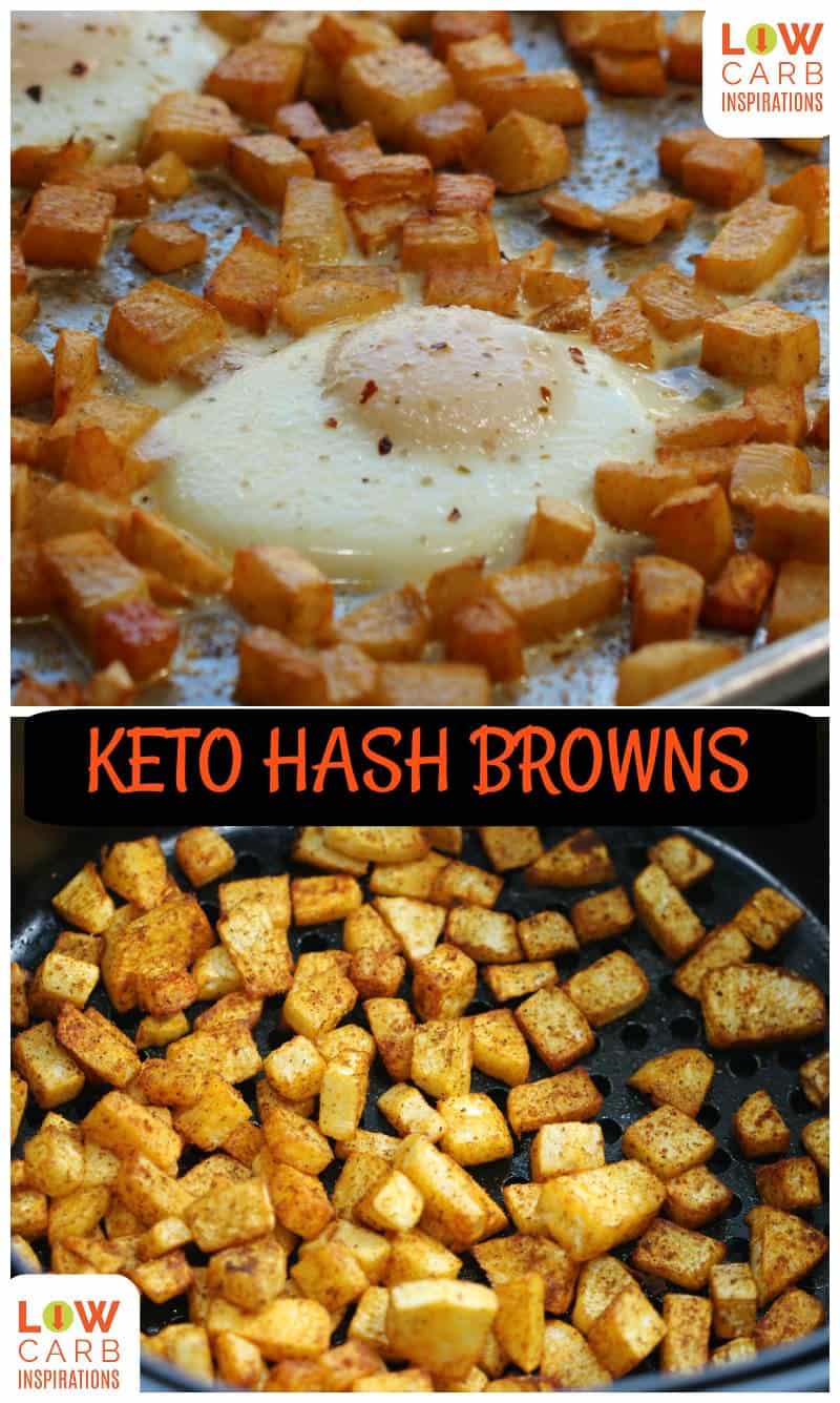 Roasted Turnips Hash Browns aka Keto Hashbrowns