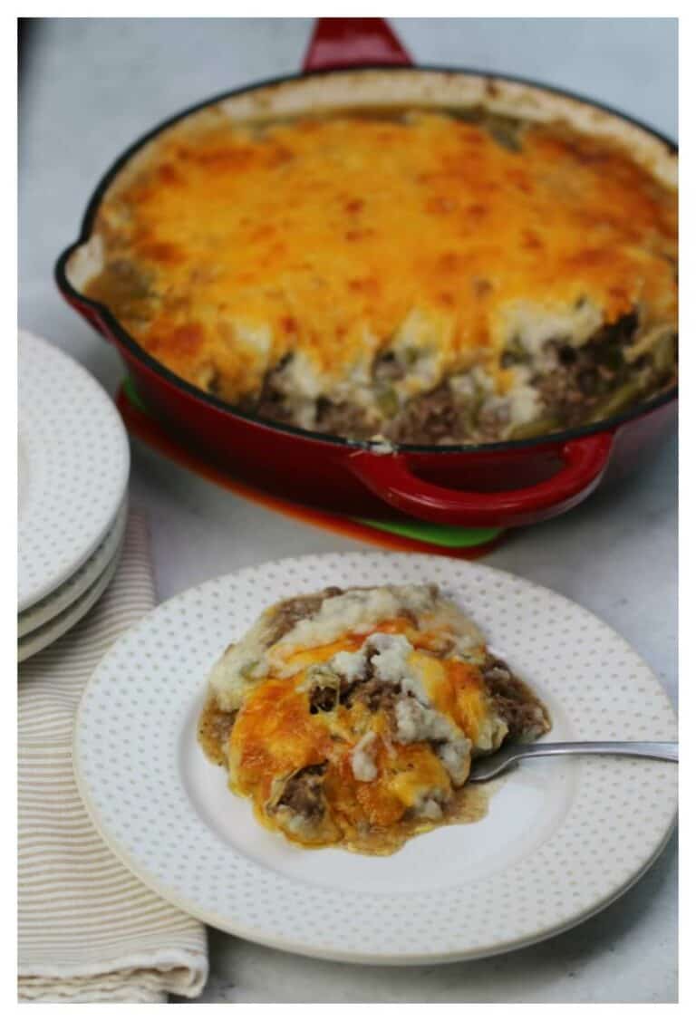 The BEST Keto Ground Beef Casserole with Cheesy Topping! - iSaveA2Z.com