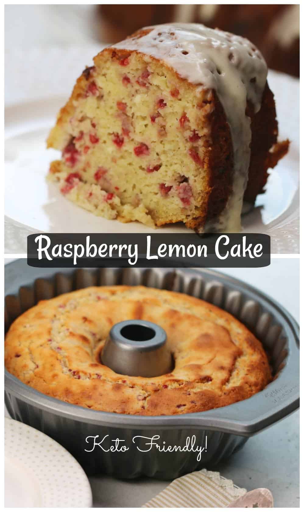 Keto Friendly Cake:  Raspberry Lemon Bundt Cake Recipe