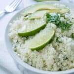 Cauliflower Rice with Cilantro and Lime