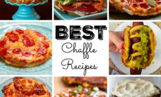 Best Chaffle Recipes includes both sweet chaffles and savory chaffles