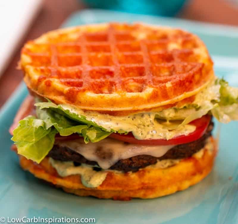 Burger Bun Chaffle - SeriousKeto