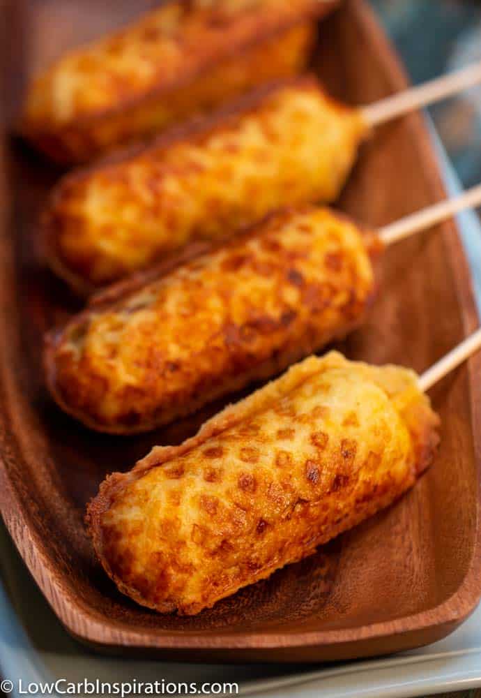 Easy Corndog Chaffle Recipe