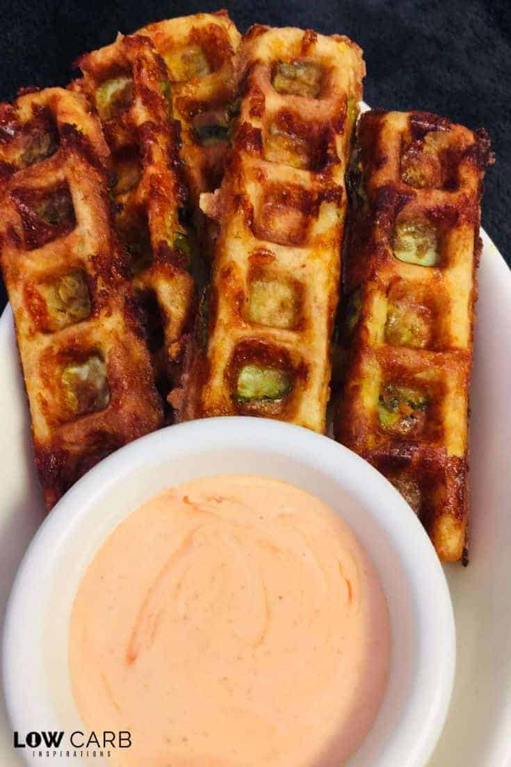 Fried Pickle Chaffle Sticks Recipe