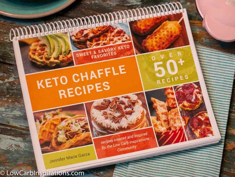 Keto Chaffle Recipes COOKBOOK ebook printable that has over 50 recipes