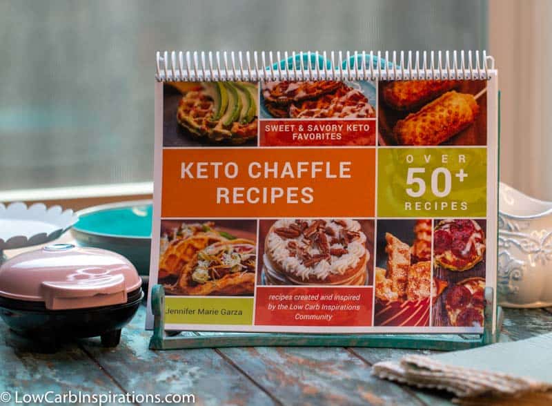 Keto Chaffle Recipes COOKBOOK ebook printable that has over 50 recipes