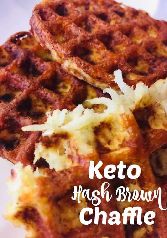 Keto Jicama Hash Brown Chaffle Recipe