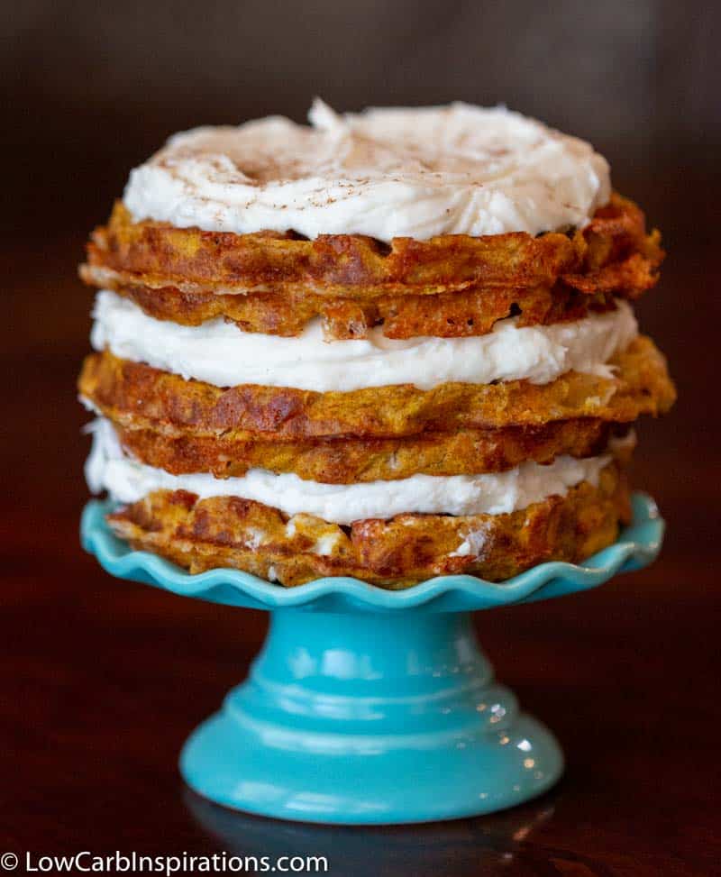 Keto Pumpkin Cake Chaffle Recipe