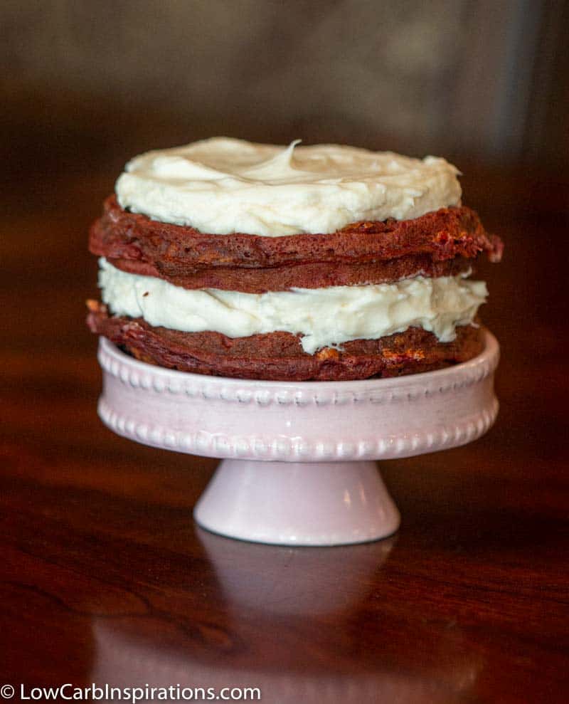 Keto Red Velvet Cake Chaffle Recipe