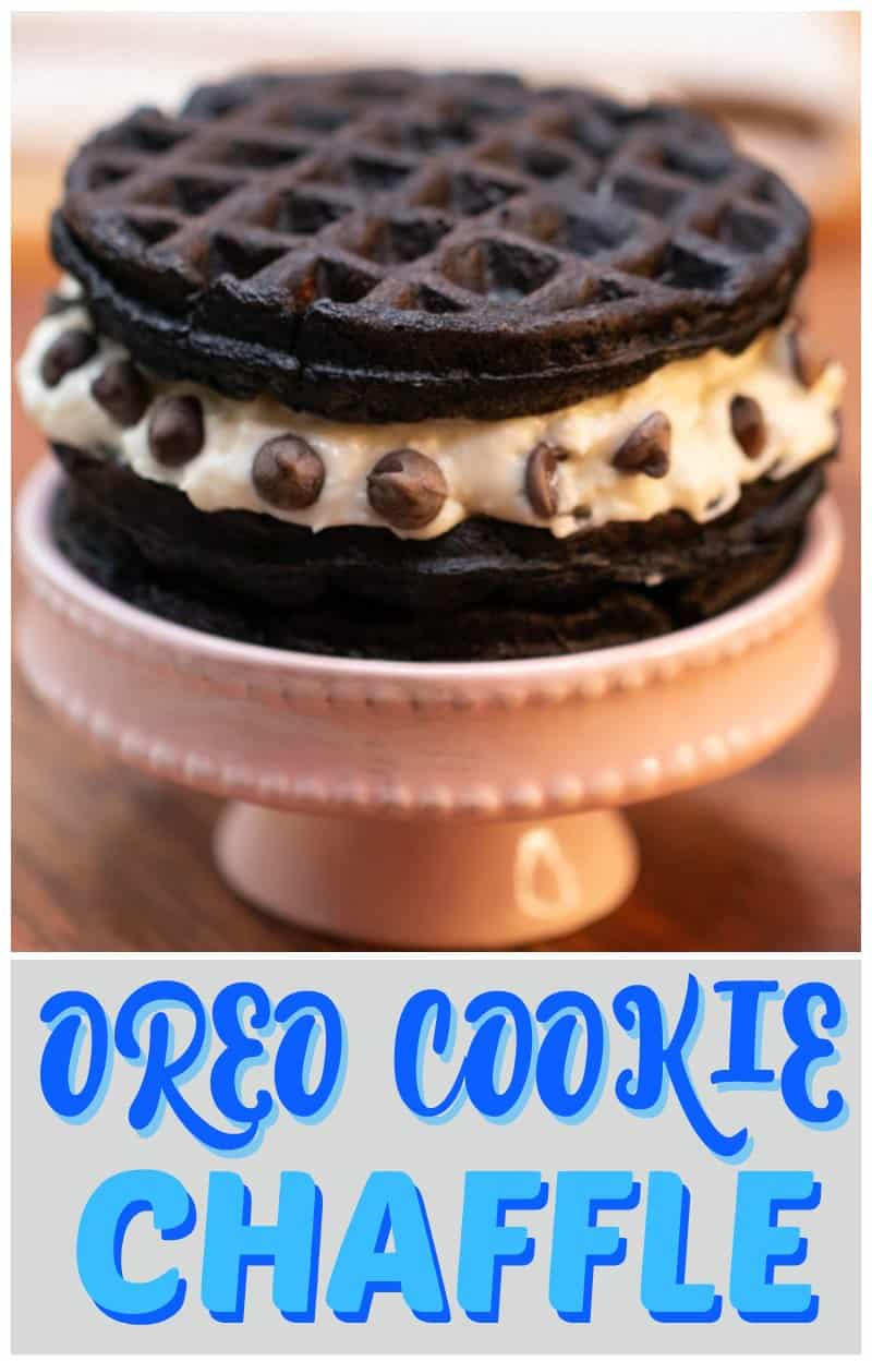 OREO COokie Chaffle Recipe pinterest