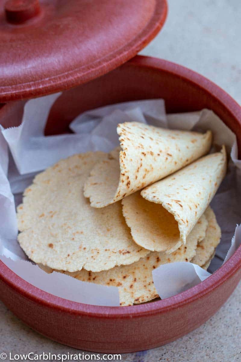 Easy Keto Tortilla Recipe made with almond flour