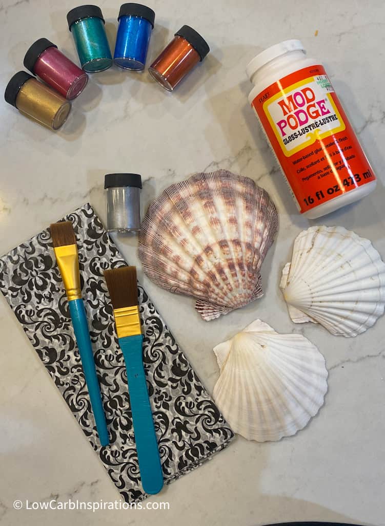 Decoupage Seashells DIY