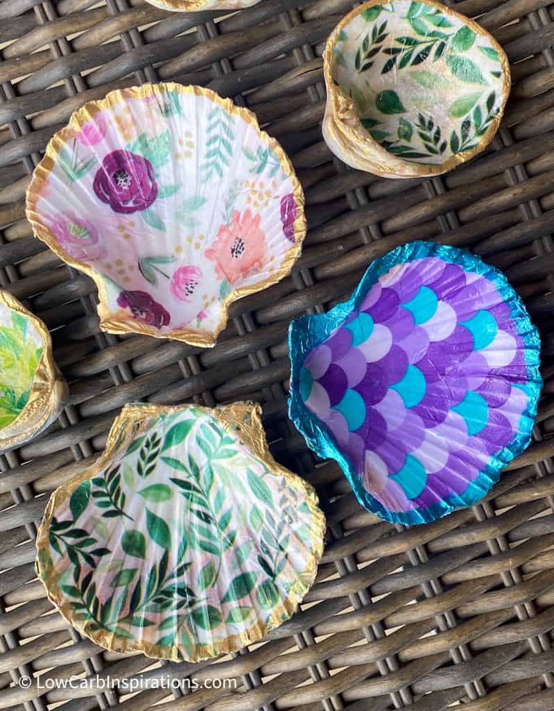 Decoupage Seashells DIY