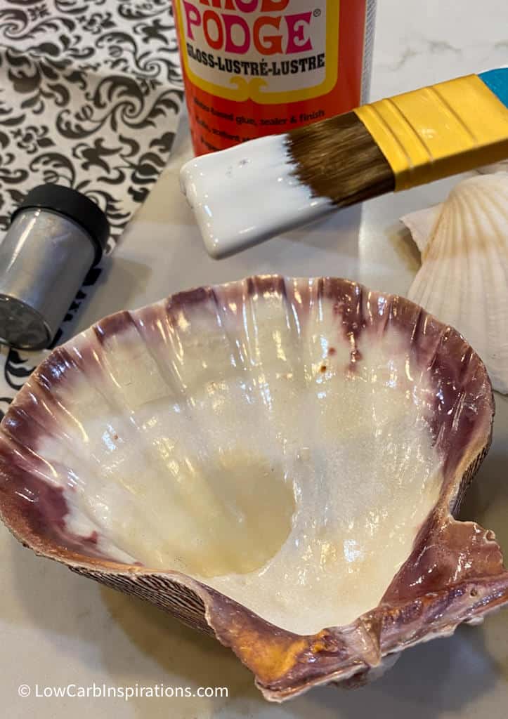 Decoupage Seashells DIY