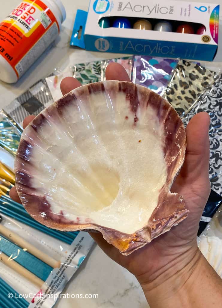 Decoupage Seashells DIY