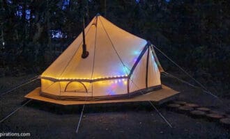 Bell Canvas Tent Tiny Home Option for Temporary Living