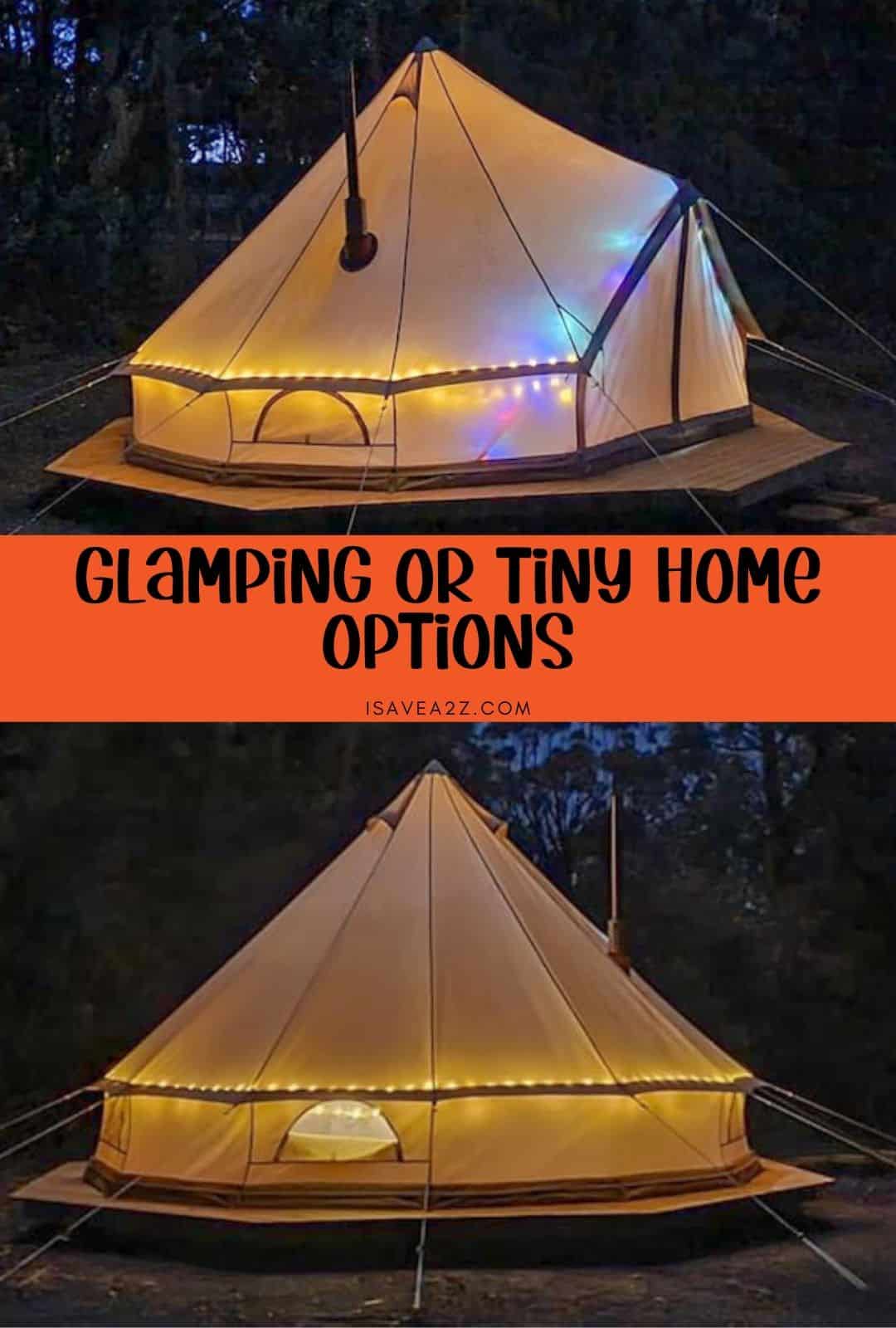 Bell Canvas Tent Tiny Home Option for Temporary Living