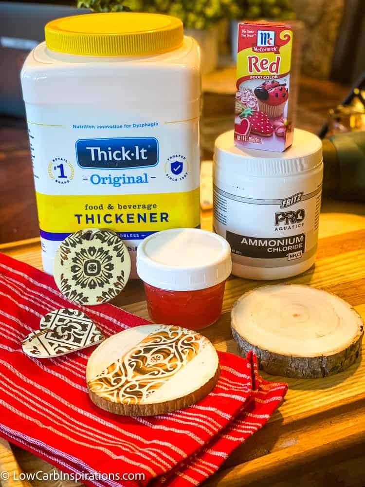 Homemade Burn Gel Recipe that includes a wood burning craft project