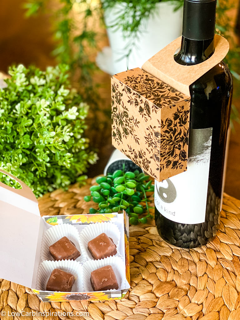 Wine Bottle Hanging Box Printable (SVG and PDF formats)