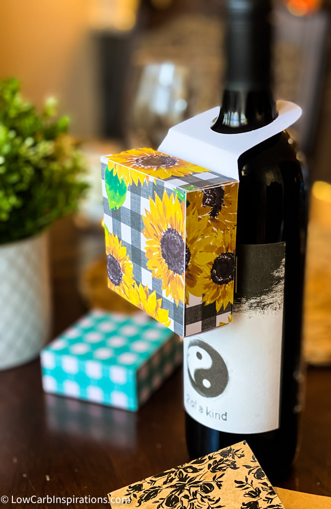 Wine Bottle Hanging Box Printable