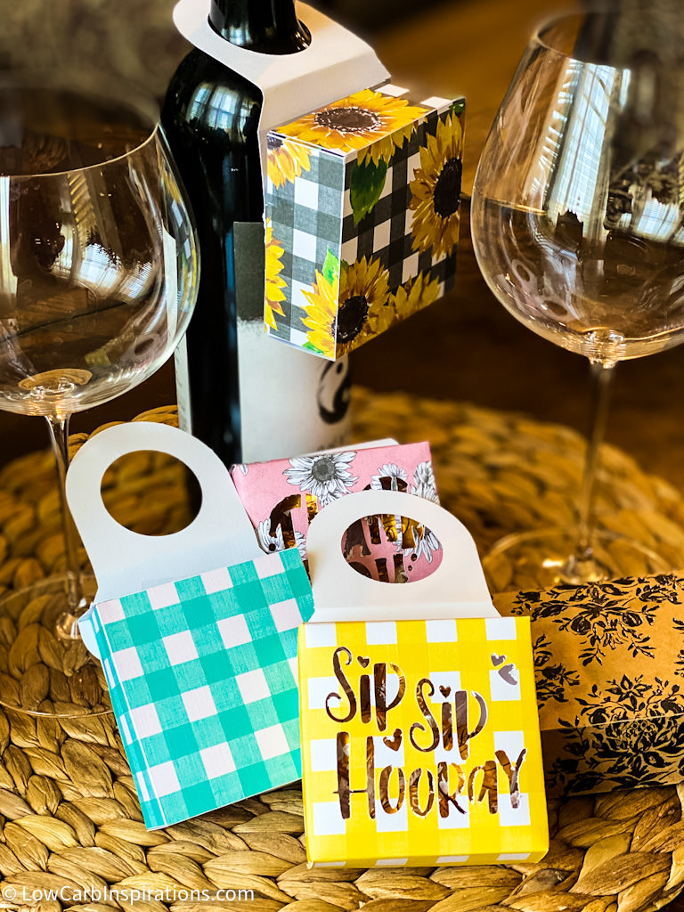 Wine Bottle Hanging Box Printable