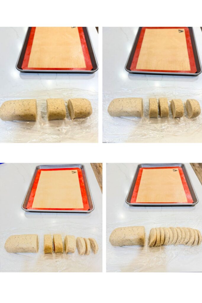 How to cut a refrigerated cookie dough roll evenly without fail!